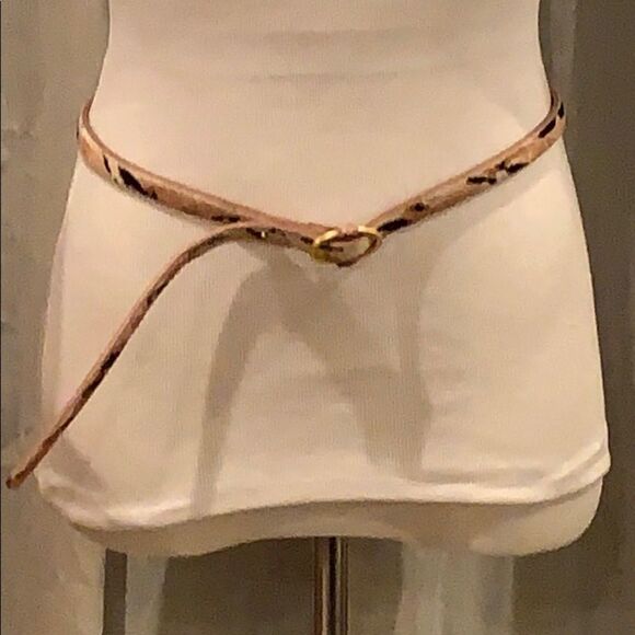 𝅺nwot Talbots calf hair skinny belt sz small - Picture 1 of 5